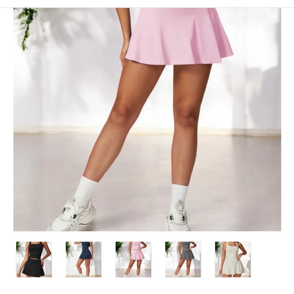 Anna-Kaci High Waist Athletic Skort with Built-In Shorts and Side Slit - XL - Picture 2 of 9